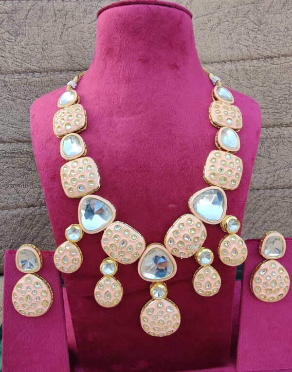 kundan necklace with earings - Image 8