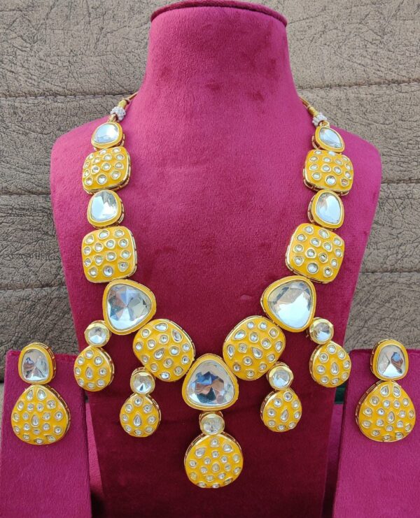 kundan necklace with earings - Image 7