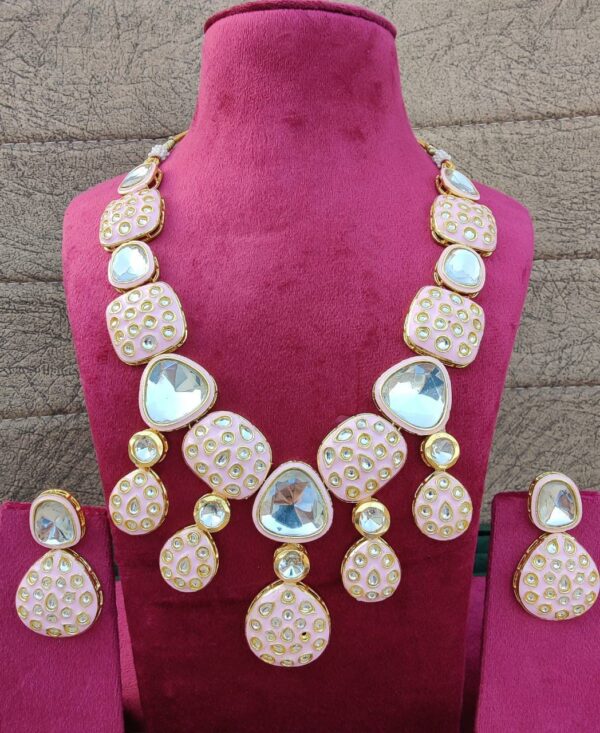 kundan necklace with earings - Image 9