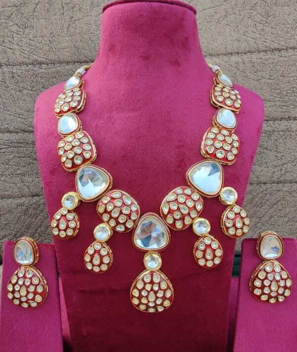 kundan necklace with earings - Image 6