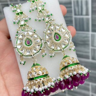 Kundan Kan Chain Shara Jumka