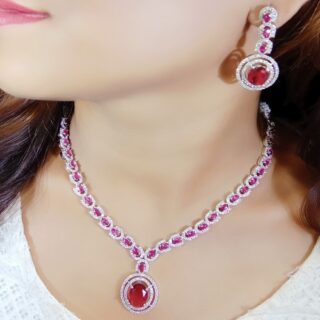 American diamond neckline