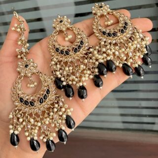 Reverse ad earrings,tikka