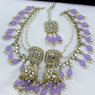 Mirror shara jhumka,tikka