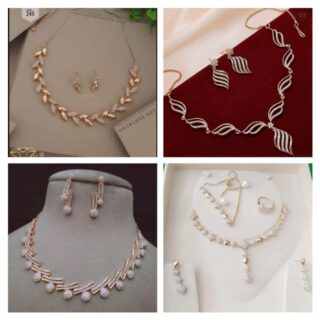 Beautiful neckline American Diamond Combo