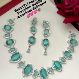 Beautiful American diamond necklace set