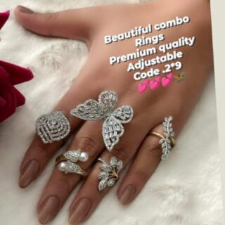American diamond adjusteble rings