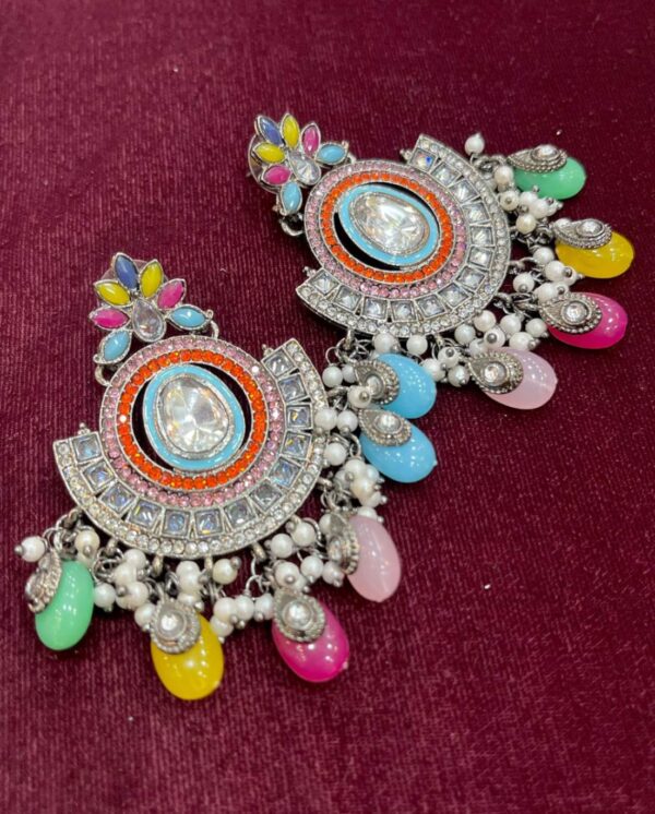 Reverse ad original stone earrings
