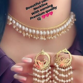 Beautiful combo Neckline with Earings set.