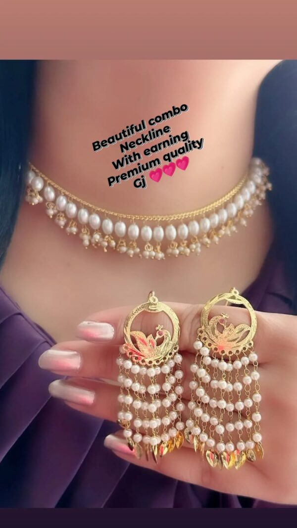 Beautiful combo Neckline with Earings set.