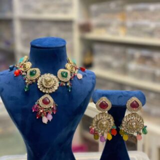 Sher moohi Uncut Chokers set