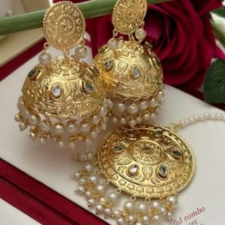 Beautiful tikka set Gold plated