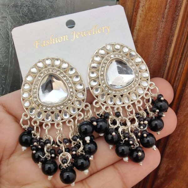 Beautifully Premium Quality Kundan Big Size Tops Earings