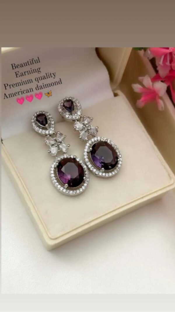 American diamond earrings set..
