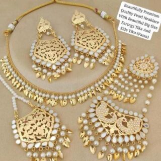 Neckline with tikka set With side passa combo