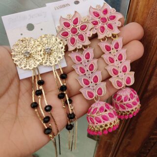 Stylish 2 Pairs Earings Combo