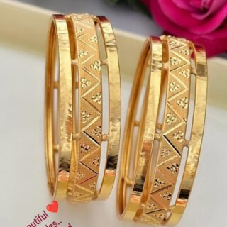 Gold plated Bangles Set