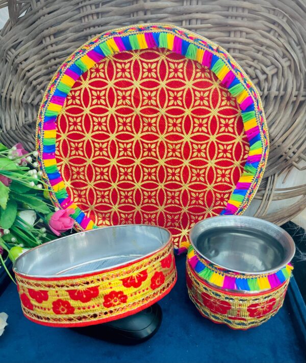 Karwa Chauth Thali With Channi And lota