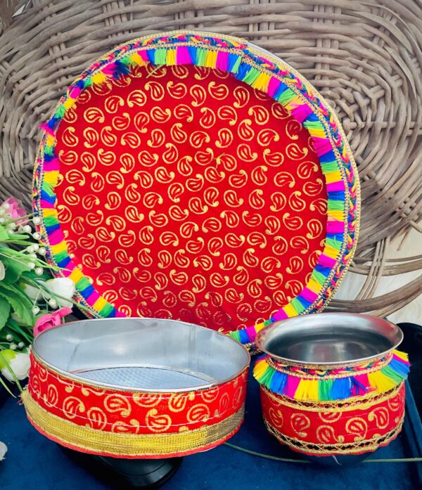 Karwa Chauth Thali With Channi And lota