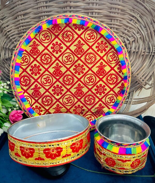 Karwa Chauth Thali With Channi And lota