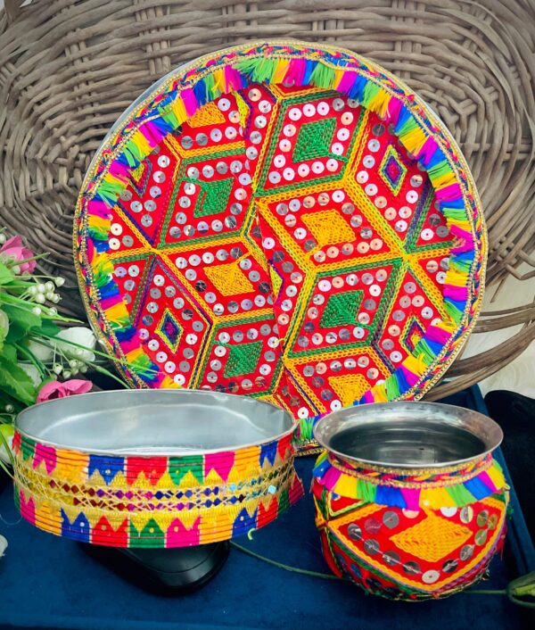 Karwa Chauth Thali With Channi And lota