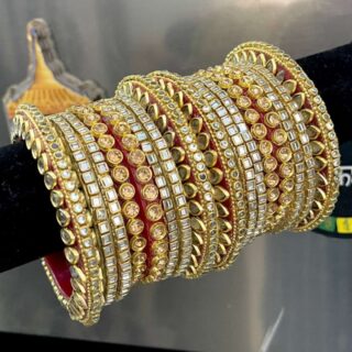 Kundan Bangle Set