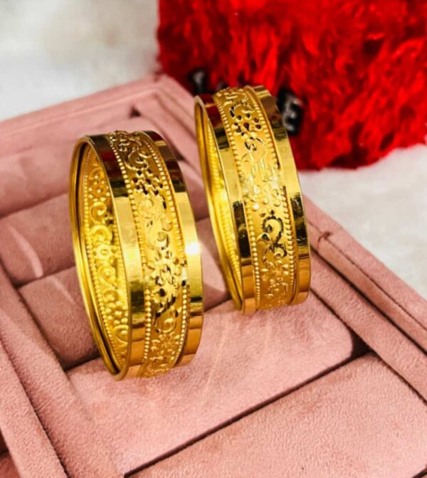 Gold plated bangles - Image 2